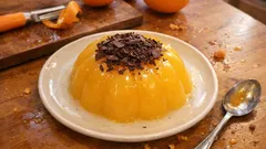 Sicilian Orange Pudding (Gelo di Arance) — silky, citrusy, and topped with dark chocolate