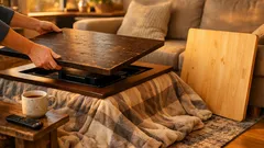 How to make an old kotatsu look new by swapping the tabletop