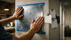 How to make any wall magnetic with a steel sheet and tape (no drilling needed)