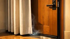 The simple front door curtain trick that stops winter drafts and keeps your hallway warmer