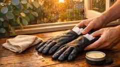 How to dry wet leather gloves without cracking or shrinking