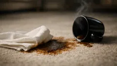 How to get coffee out of carpet fast without scrubbing