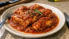 One-Pan Pollo al Sugo: Juicy Chicken Simmered in Garlicky Tomato Sauce